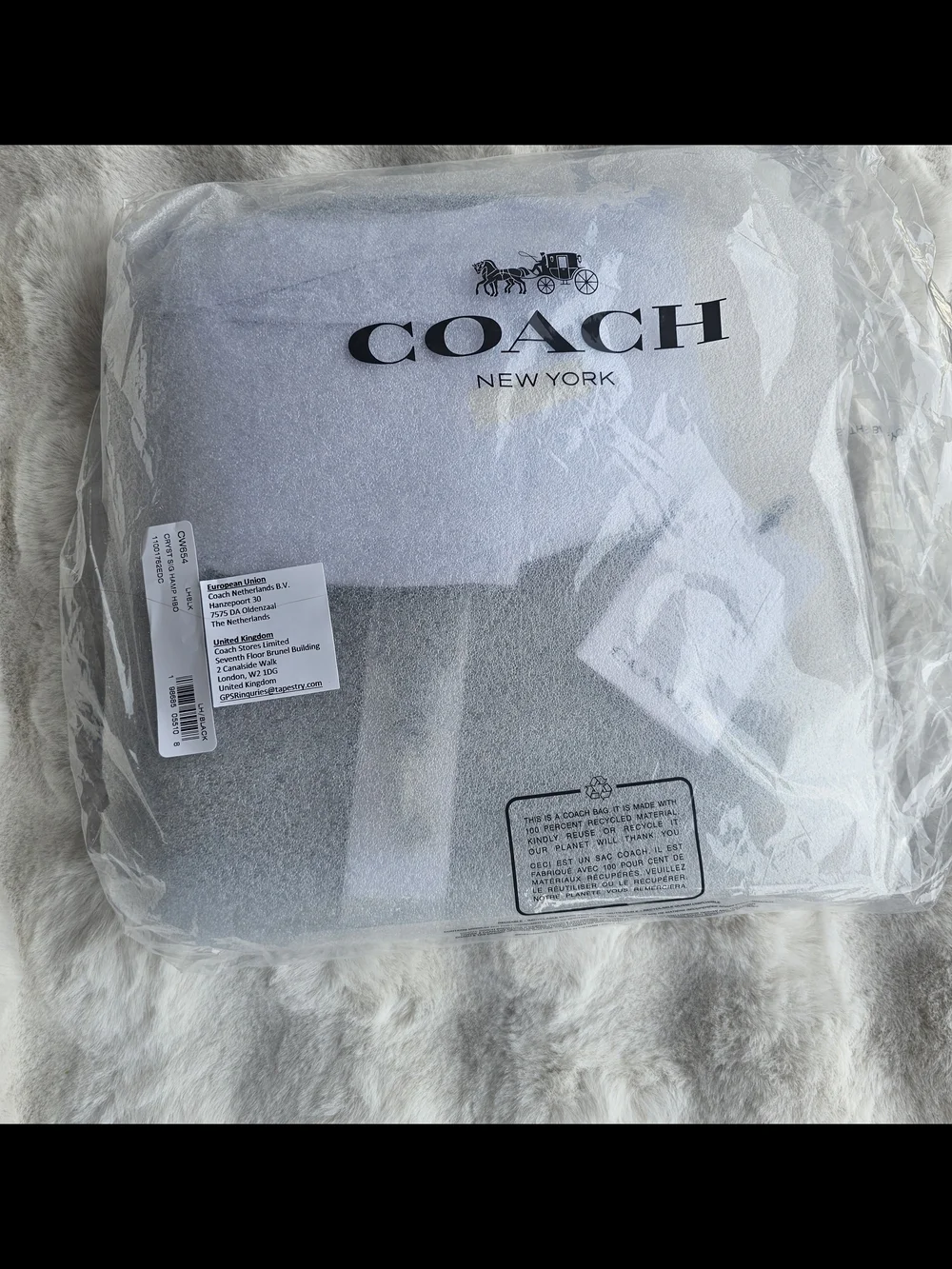 Coach Black Crystal Signature Jacquard Shoulder Bag Brand NWT